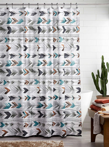Arrow stripe shower curtain
